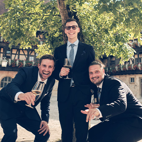 Hochzeitsfotos Bamberg Trauzeugen